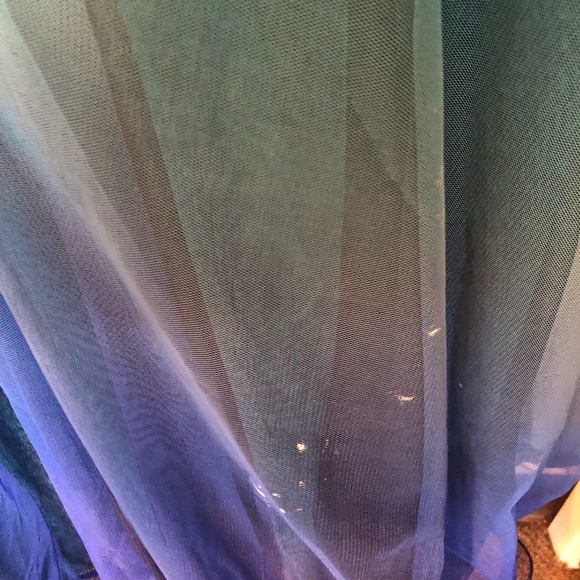 David’s Bridal Blue Prom Dress - Picture 3 of 5